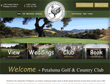 Tablet Screenshot of petalumagolfandcountryclub.com
